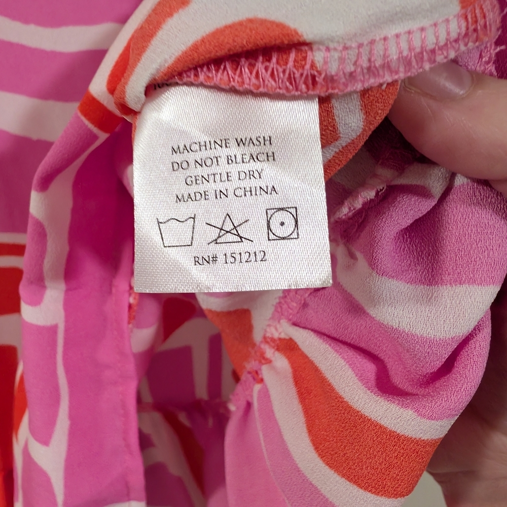 Michelle Mcdowell Britton All Squared Away Ruffle Top Sz Small - Picture 3 of 4